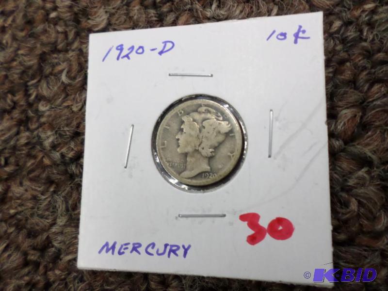 1920-D Mercury Dime...