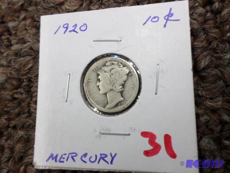 1920 Mercury Dime...
