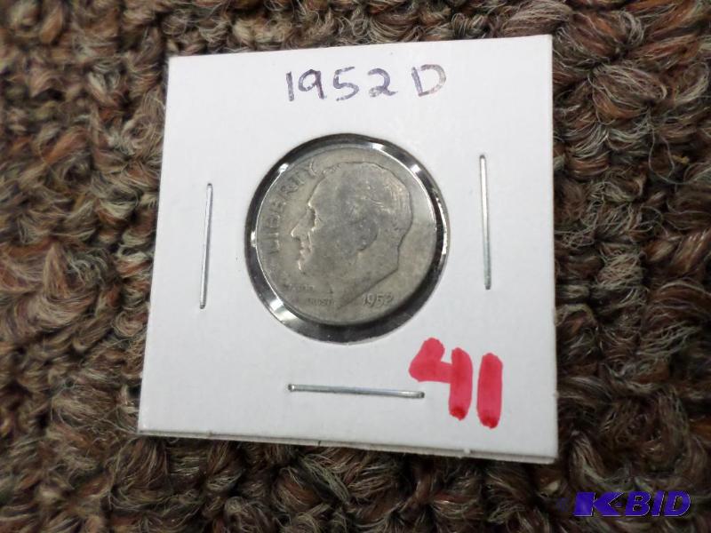 1952-D Roosevelt Dime...