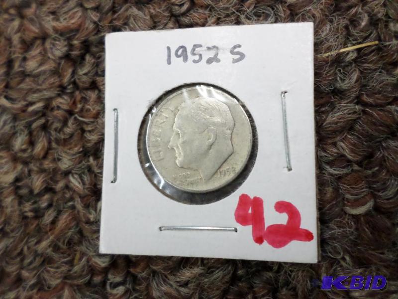 1952-S Roosevelt Dime...