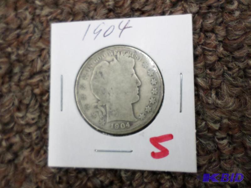 1904 Barber Half Dollar...