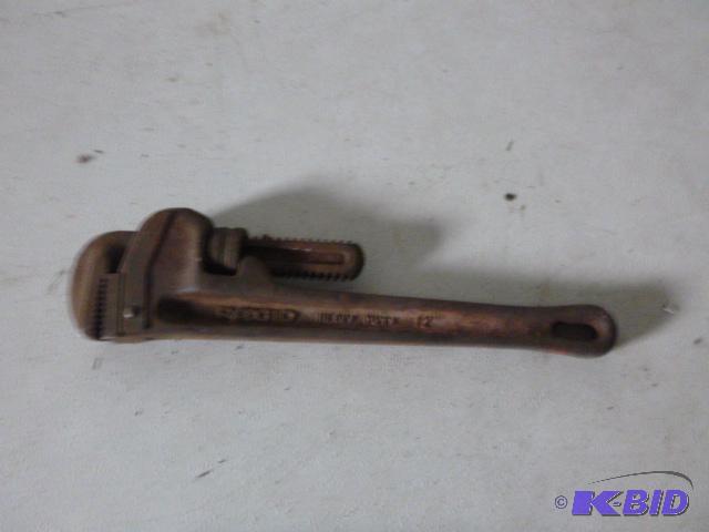 lot 12 image: Ridgid 12" Pipe Wrench...