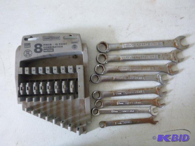lot 129 image: Craftsman Wrench Set 9mm to 11mm...