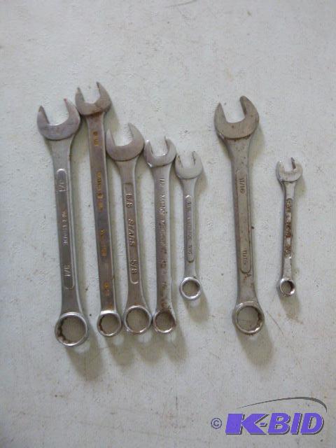 lot 130 image: Wrench Set SAE 38" to 34"...
