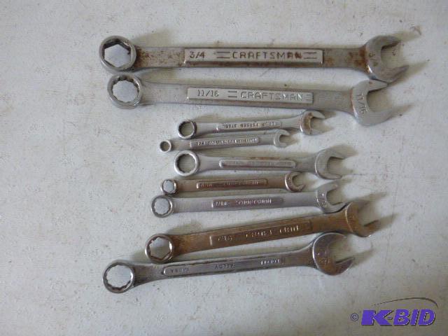 lot 131 image: Wrench Set SAE 14" to 34"...