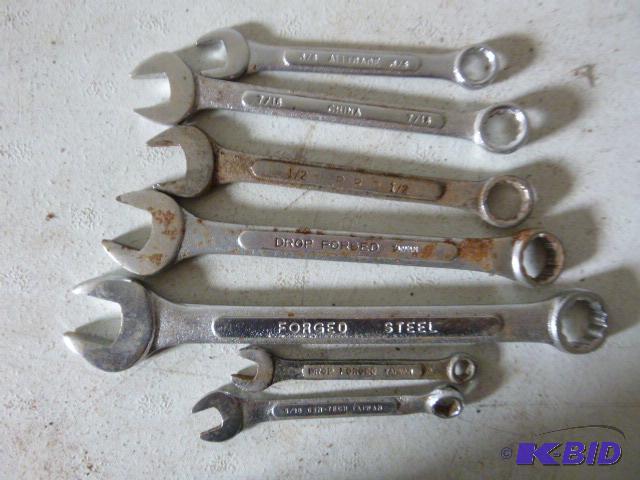 lot 134 image: Wrench Set SAE 14" to 58"...
