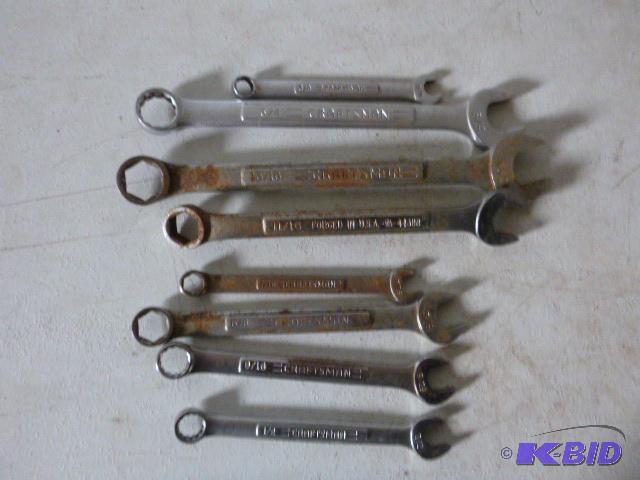 lot 144 image: Craftsman SAE Wrenches 38" to 1316&quo...