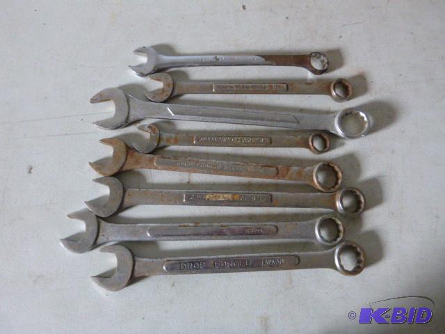 lot 146 image: Eight Large Wrenches 3 - 1 14" 2 - 1 1...