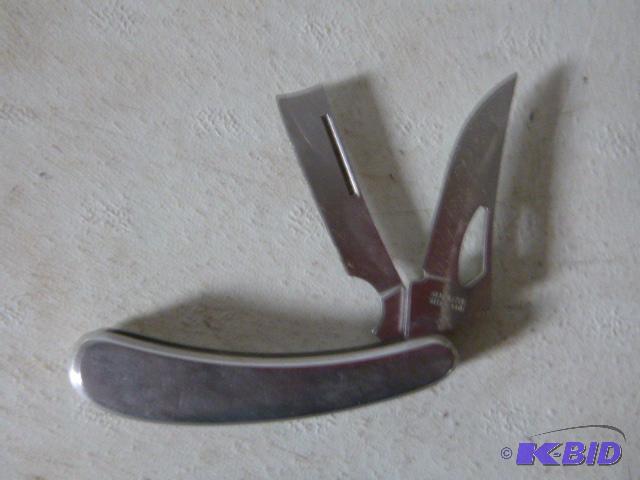 lot 163 image: Pocket Knife with Straight Edge Razor ...