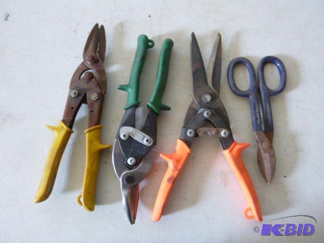 lot 173 image: Four Tin Snips...