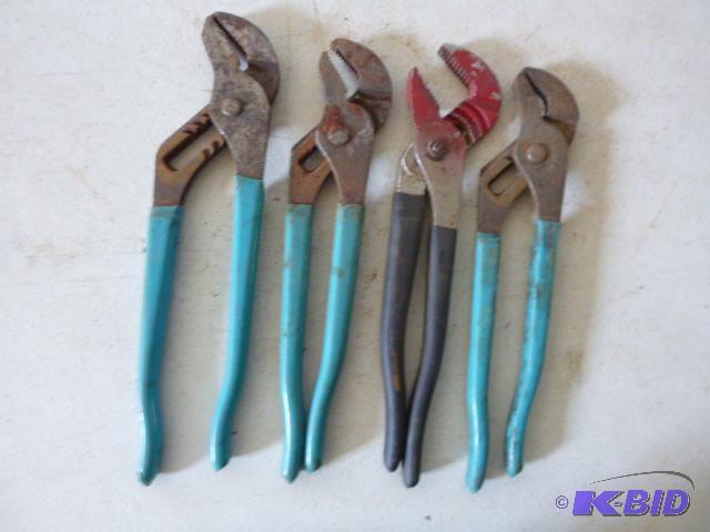 lot 178 image: Four Channel Lock Pliers...
