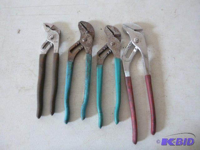 lot 180 image: Four Channel Lock Pliers...
