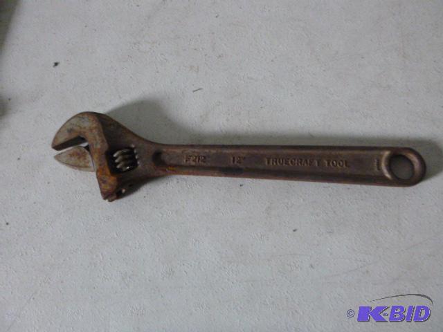 lot 22 image: 12" Adjustable Wrench...