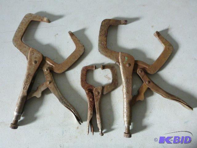 lot 226 image: Three Vise Grip Clamps...