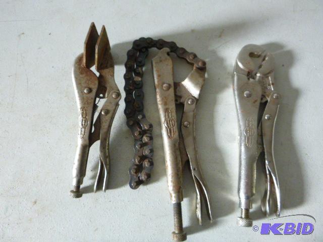 lot 227 image: Three Vise Grip Clamps...