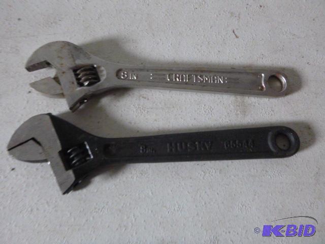 lot 24 image: Two 8" Adjustable Wrenches...