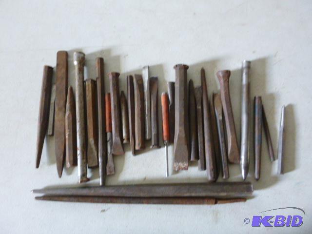 lot 240 image: Miscellaneous Punches and Chisels...