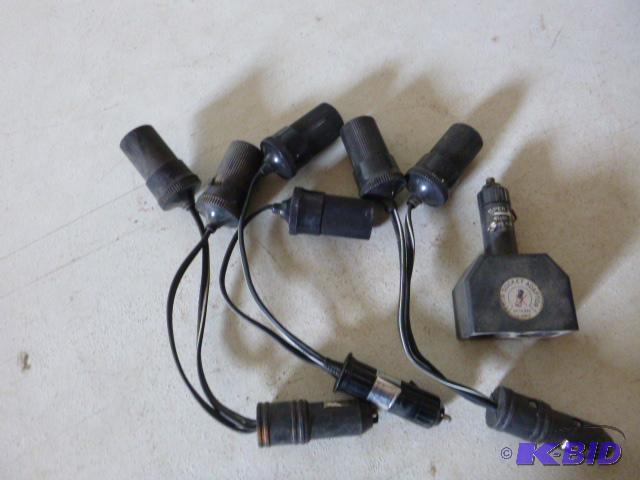 lot 244 image: Three 1 into 2 Adapters 12 volt....