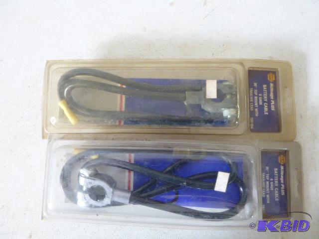 lot 245 image: Two Napa Battery Cables with Post Clamp 30&qu...