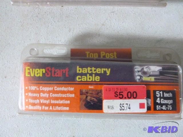 lot 246 image: EverStart Battery Cable 51" - 4 gauge....