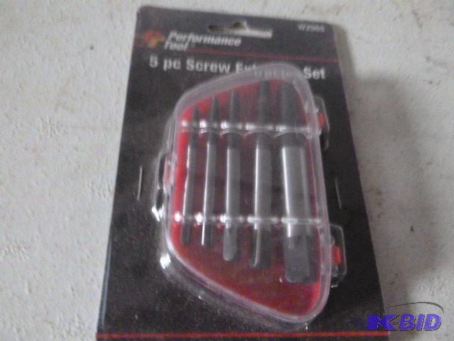 lot 50 image: Pro Tool 5 Piece Screw Extractor Set 564&quo...