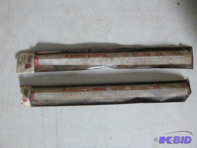 lot 56 image: Two Packs of Morse Hacksaw Blades...