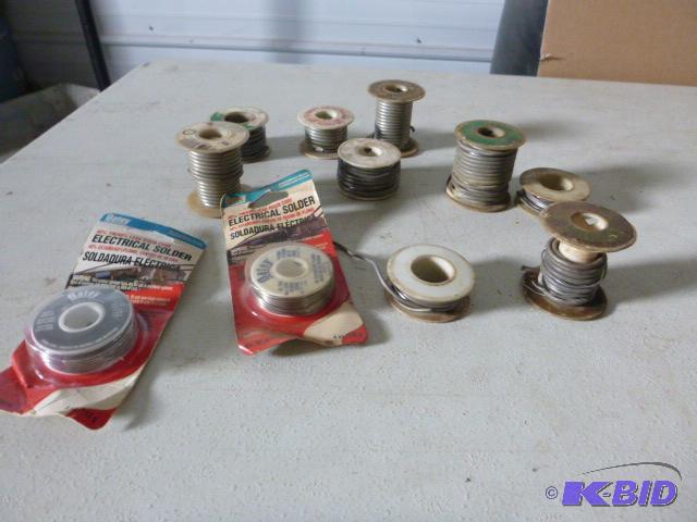 lot 64 image: Lot of Miscellaneous Soldering Wire...
