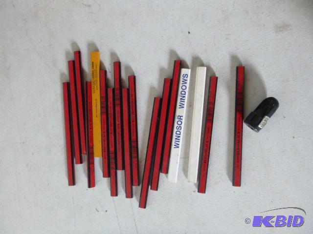 lot 66 image: 17 Construction Pencils with Sharpener...