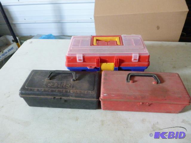 lot 9 image: 3 Small Toolboxes...