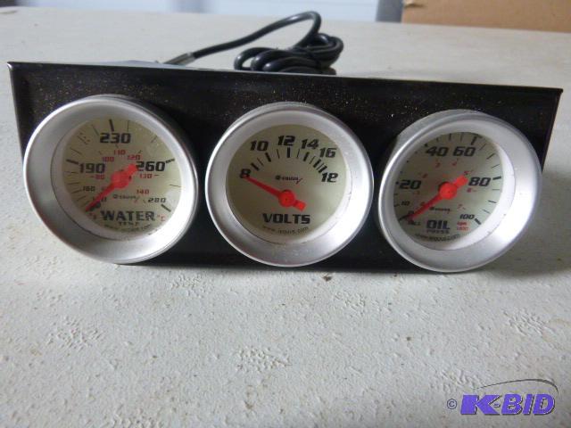 lot 95 image: Water Volt and Oil Pressure Gauges...