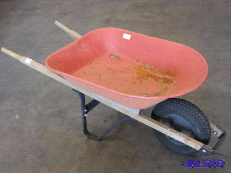 lot 100 image: Steel Wheel Barrel (Ace)...