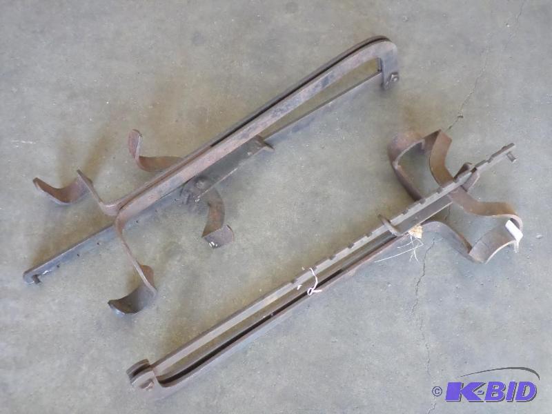 lot 103 image: (2) Steel Vintage Ladder Jacks...