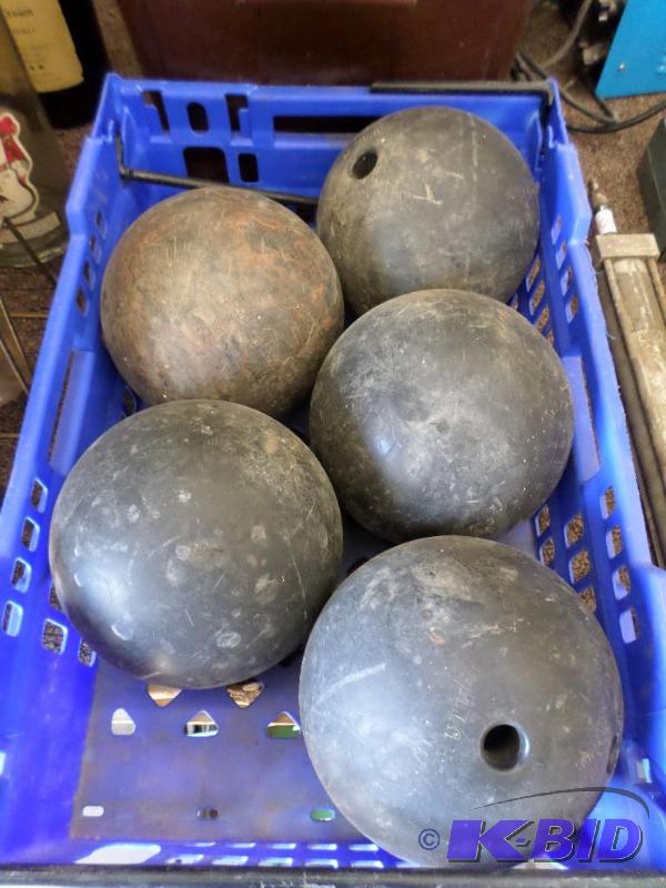 lot 111 image: (13) Bowling Balls, Various Weights...