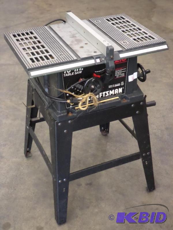 lot 16 image: Craftsman 10" Table Saw, 120Volt...