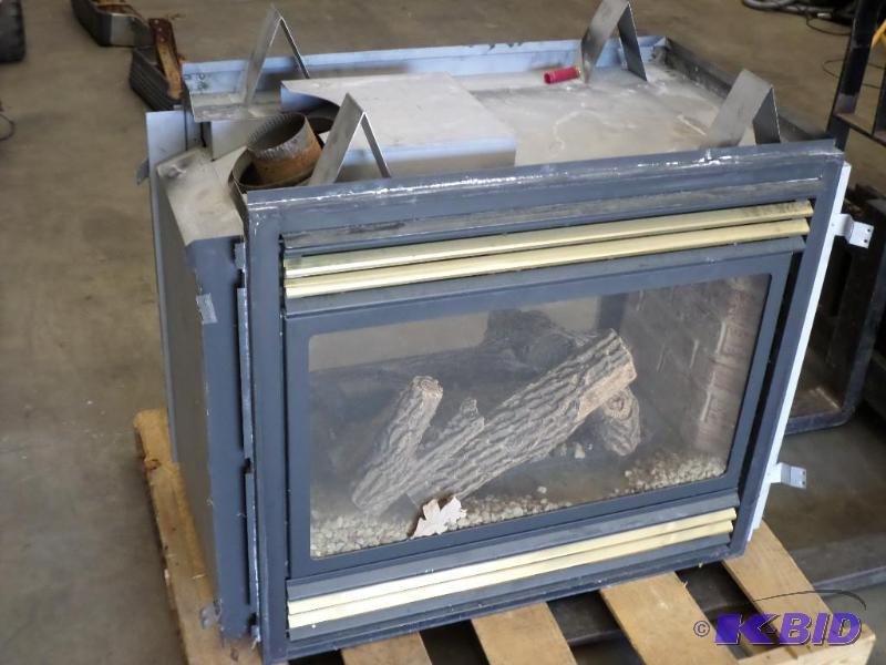lot 52 image: Double Sided Glass-Front LP-Gas Fireplace...