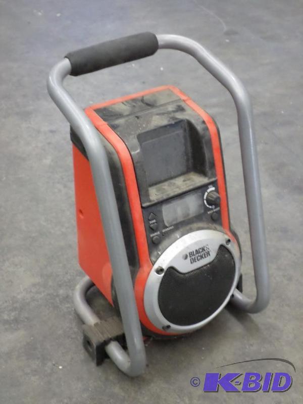 Black & Decker Portable Jobsite Radio, Loretto Equipment #228