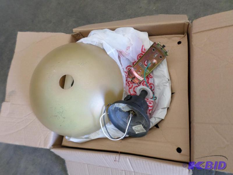 lot 73 image: Glass Dome 120Volt Light Fixture...