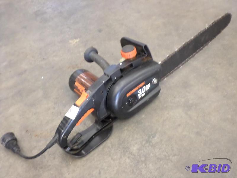 lot 78 image: Remington Electric Chainsaw...