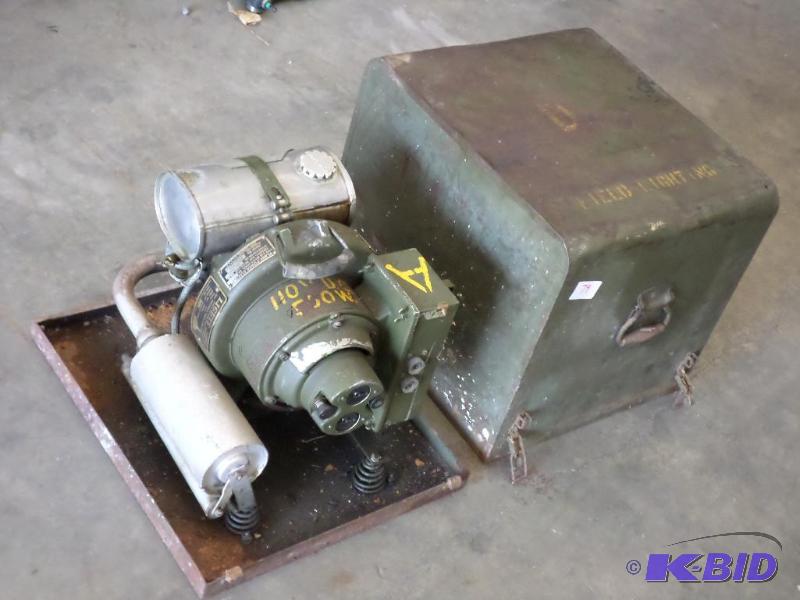 lot 79 image: Military Gas Powered Generator With Enclosure...