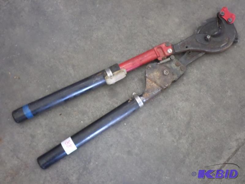 lot 88 image: H.K. Porter Heavy Duty Ratcheting Cable Cutte...