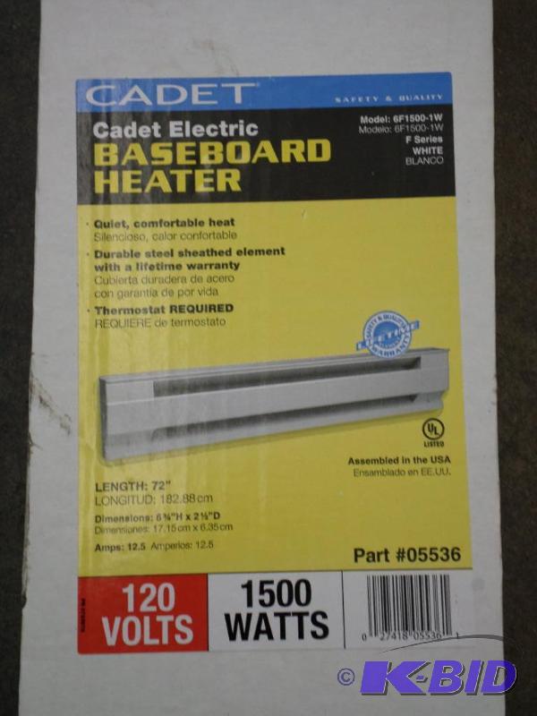 lot 95 image: Unused Electric Baseboard Heater...