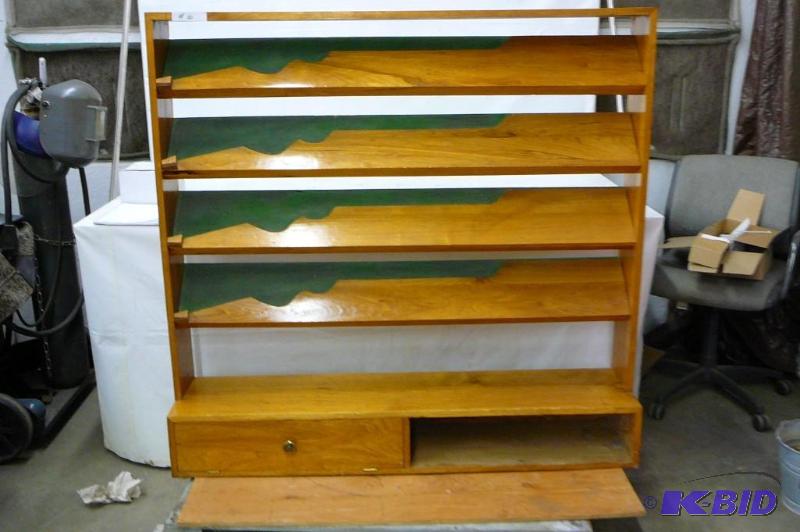 Oak gun display shelf 7&quotD x 52-12&quot...
