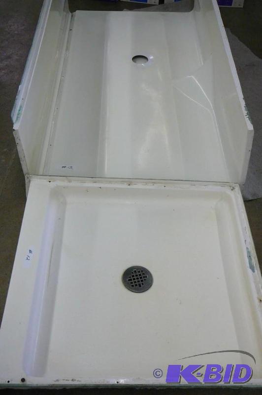 Fiberglass shower stall and base no door base...