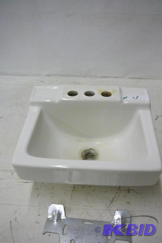 Small sink and brackets 11-12&quotD x 14&qu...
