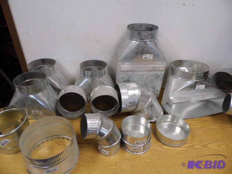 lot 1 image: Assorted Sheet Metal Ducting