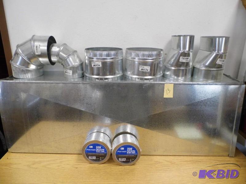 lot 13 image: Ducting With Foil Kraft Tape
