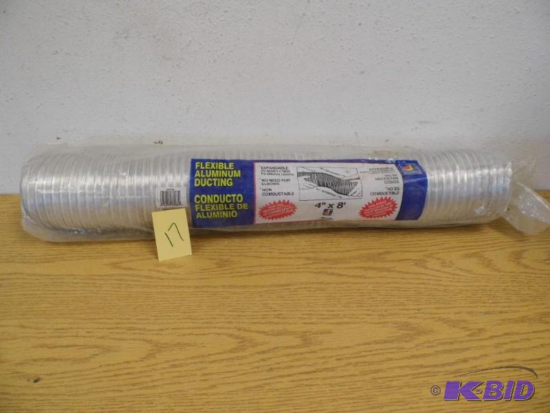 lot 17 image: 4 x 8 Flexible Aluminum Ducting
