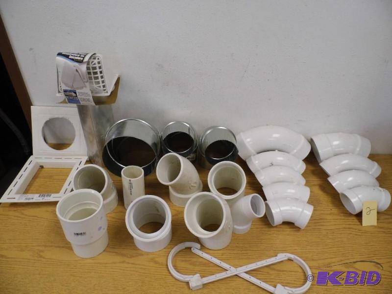 lot 2 image: Assorted Sheet Metal Ducting & PVC