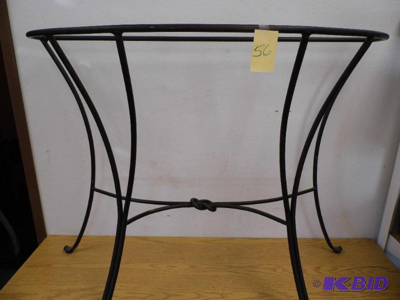 lot 56 image: table with Glass Top