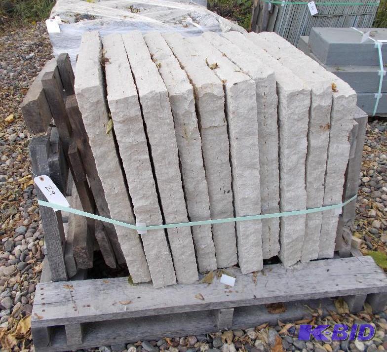 lot 29 image: 1 Pallet of Fondulac&nbsp3" Stone Caps ...
